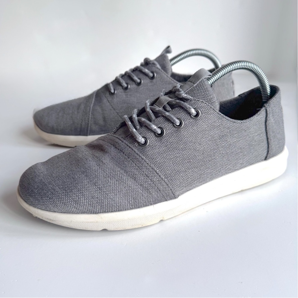 TOMS Men's Del Rey Sneakers in Grey Size 9.5